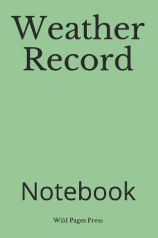 Cover of Weather Record