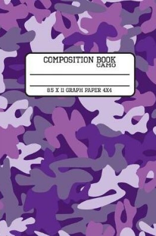 Cover of Composition Book Camo Graph Paper 4x4