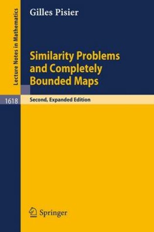 Cover of Similarity Problems and Completely Bounded Maps