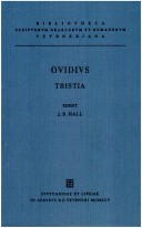 Cover of Tristia CB