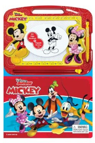 Cover of Disney Junior Mickey: Activity Book Learning, Writing, Sketching with Magnetic Drawing Doodle Pad for Kids