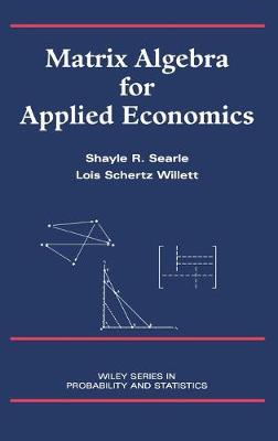 Book cover for Matrix Algebra for Applied Economics