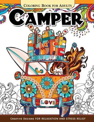 Book cover for Camper Coloring Book for Adults