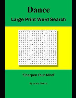 Book cover for Dance Large Print Word Search