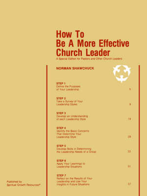 Book cover for How To Be A More Effective Church Leader