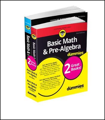 Book cover for Basic Math & Pre–Algebra For Dummies Book + Workbo ok Bundle 2e