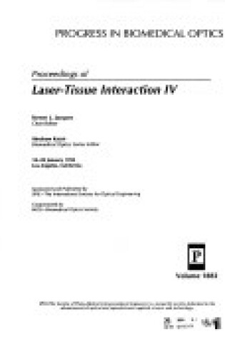 Cover of Laser Tissue Interaction Iv