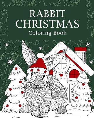 Book cover for Rabbit Christmas Coloring Book