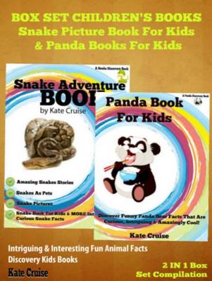 Book cover for Animals Books for Kids: Mysterious Snakes & Cute Pandas