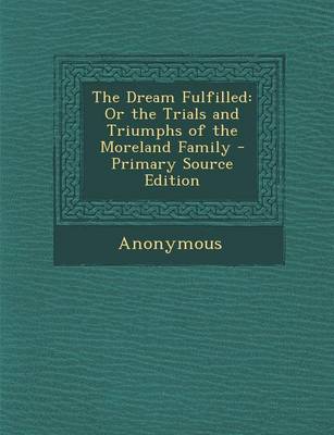 Book cover for The Dream Fulfilled