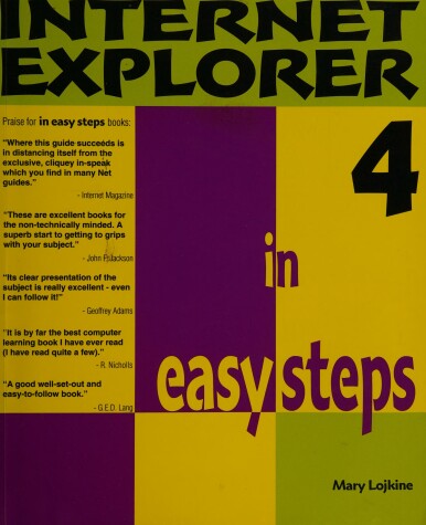 Book cover for Internet Explorer 4 in Easy Steps