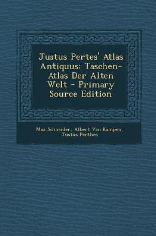 Cover of Justus Pertes' Atlas Antiquus