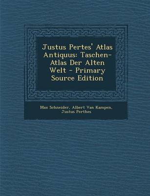 Book cover for Justus Pertes' Atlas Antiquus