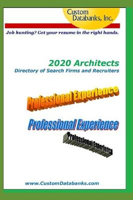 Book cover for 2020 Architects Directory of Search Firms and Recruiters