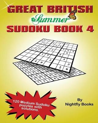 Book cover for Great British Summer Sudoku. Book 4 Medium