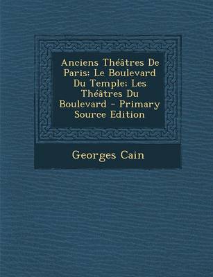 Book cover for Anciens Theatres de Paris