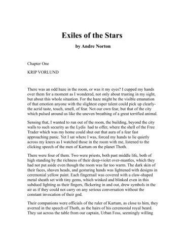 Book cover for Exiles of the Stars