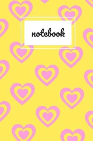 Cover of Yellow & pink heart notebook