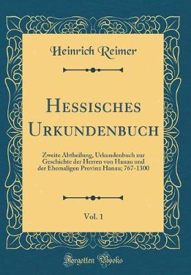 Book cover for Hessisches Urkundenbuch, Vol. 1