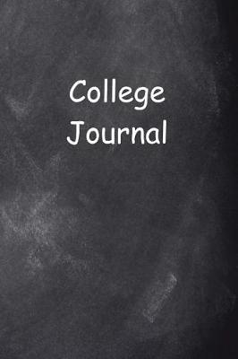 Cover of College Journal Chalkboard Design