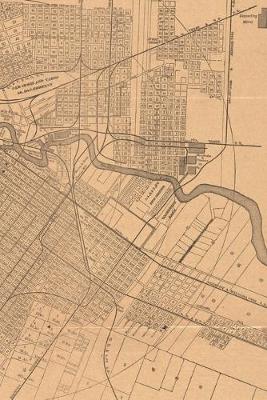 Cover of 1890 Map of Houston, Texas - A Poetose Notebook / Journal / Diary (50 pages/25 sheets)