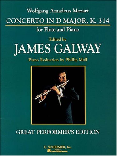 Book cover for Concerto In D Major, K. 314 For Flute And Piano