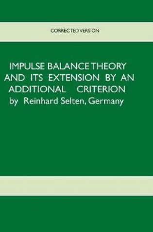 Cover of Impulse Balance Theory and its Extension by an Additional Criterion