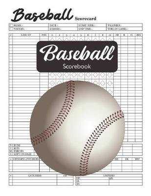 Book cover for Baseball Scorebook