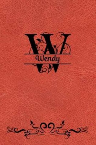 Cover of Split Letter Personalized Name Journal - Wendy