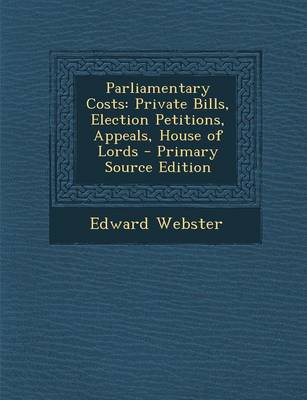 Book cover for Parliamentary Costs