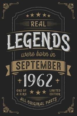 Book cover for Real Legends were born in September 1962