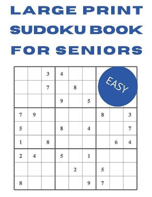 Book cover for Large Print Sudoku Books for Seniors
