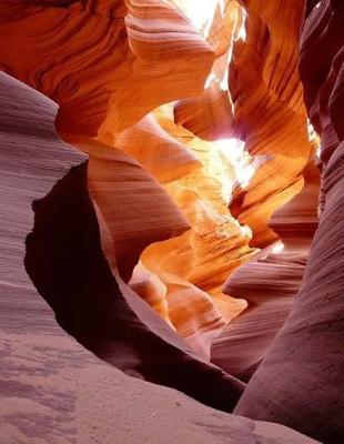 Cover of Antelope Canyon Notebook Large Size 8.5 x 11 Ruled 150 Pages Softcover