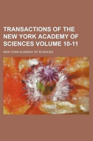 Cover of Transactions of the New York Academy of Sciences Volume 10-11