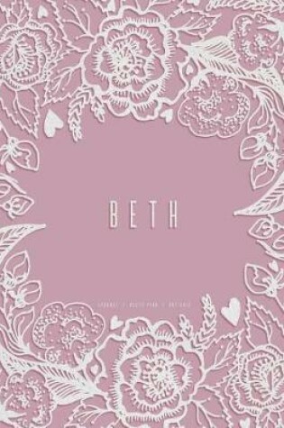 Cover of Beth. Dusty Pink Dot Grid Journal