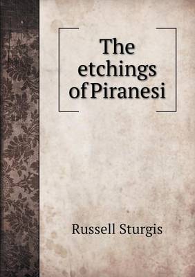 Book cover for The etchings of Piranesi