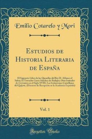 Cover of Estudios de Historia Literaria de España, Vol. 1