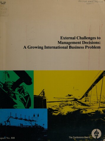 Book cover for External Challenges to Management Decisions