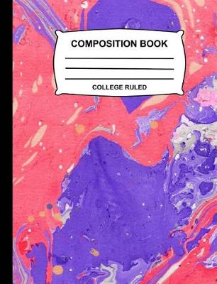 Book cover for Marble College Ruled Composition Book