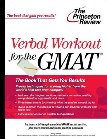 Cover of Gmat Verbal Workout