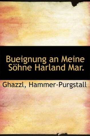 Cover of Bueignung an Meine S Hne Harland Mar.