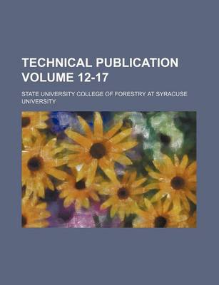 Book cover for Technical Publication Volume 12-17