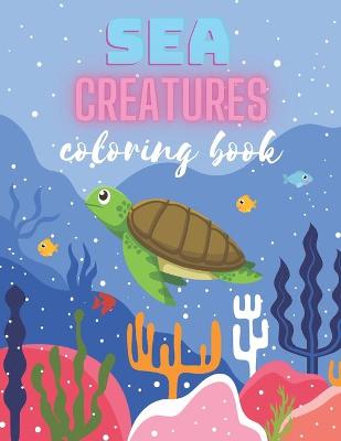 Book cover for Sea Creatures Coloring Book