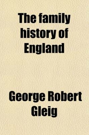 Cover of The Family History of England (Volume 1)