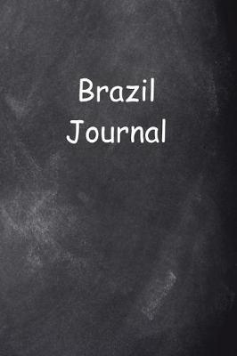 Book cover for Brazil Journal Chalkboard Design