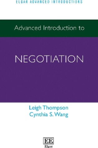 Cover of Advanced Introduction to Negotiation