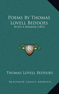 Book cover for Poems by Thomas Lovell Beddoes