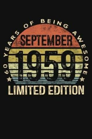 Cover of September 1959 Limited Edition 60 Years of Being Awesome