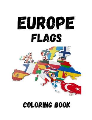 Book cover for Europe Flags Coloring Book