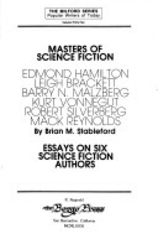 Cover of Masters of Science-Fiction